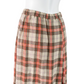 PASSIONE LINEN CHECK WRAR LIKE SKIRT