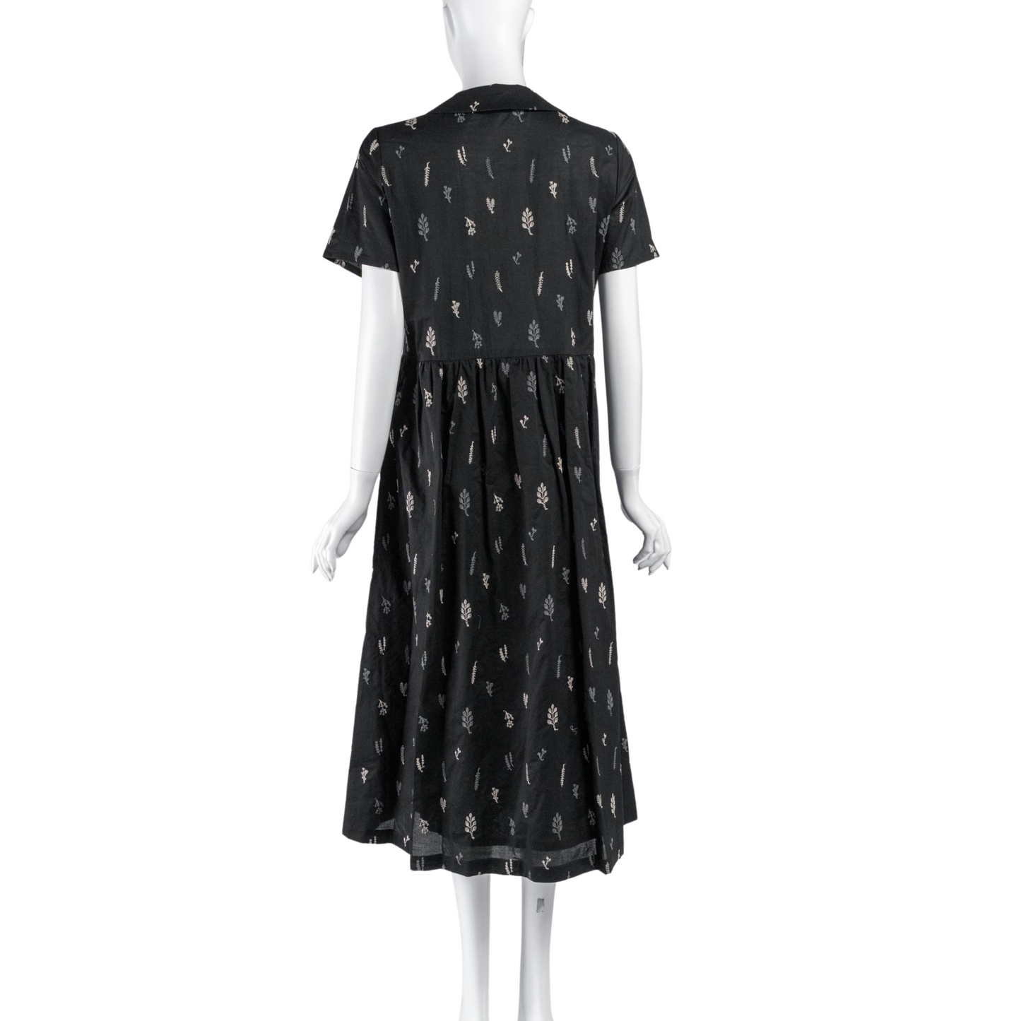 SARAHWEAR ＜CATHERINE＞EMBROIDERY LAWN ROUND COLLAR DRESS