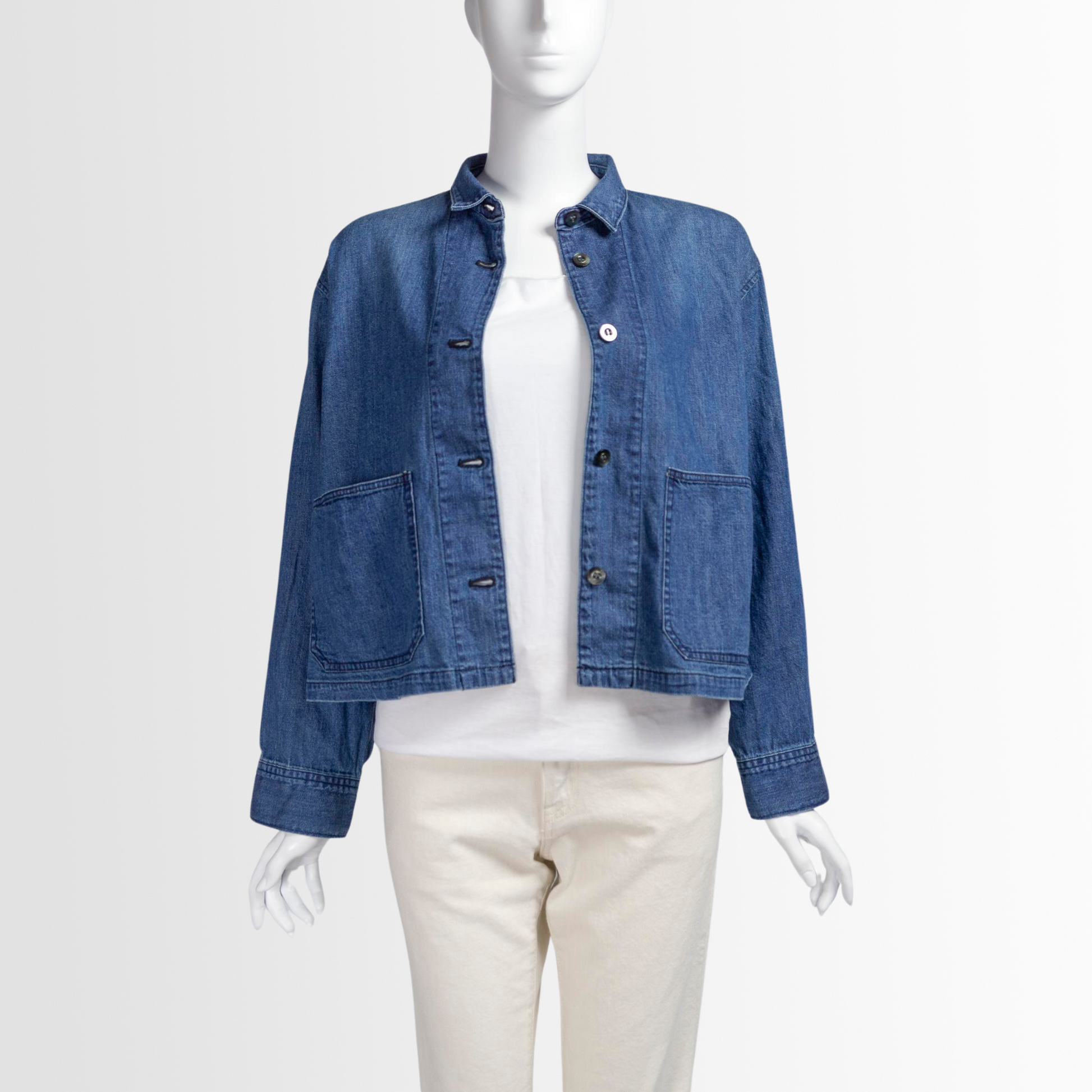 mizuiro ind DENIM SHORT SHIRT JACKET